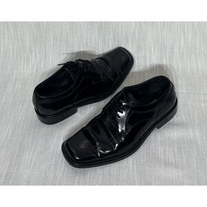 Giorgio V Black Leather Shoes - Size 9M
